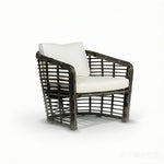 SOLARA Outdoor PE Rattan Lounge Chair Handwoven Design Aluminium Frame Waterproof Cushions for Patio Balcony Garden