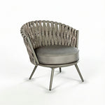 SOLARA Outdoor Rope Lounge Sofa Thickened Aluminium Frame Quick-Dry Cushions for Patio Balcony Garden