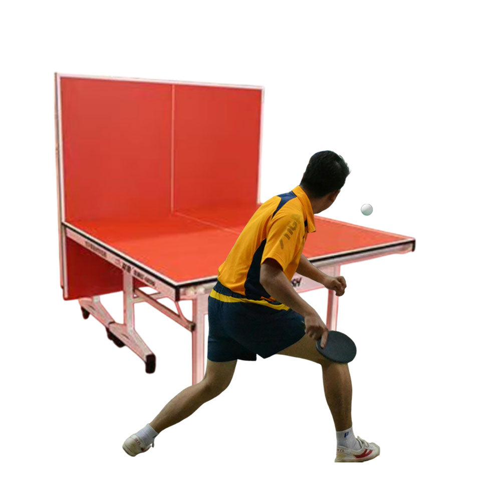 DOUBLE FISH Indoor Tennis/Ping - Solo Net Bats 22MM Ball Foldable Pong White&Red ITTF Table Play Table Approve