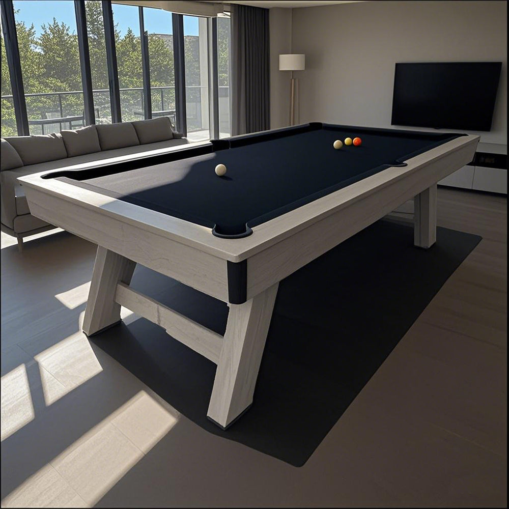 CUETIQ LM Table Felt Pool Black Silver 8FT Frame Free Mist MDF / Snooker Billiards / Gift