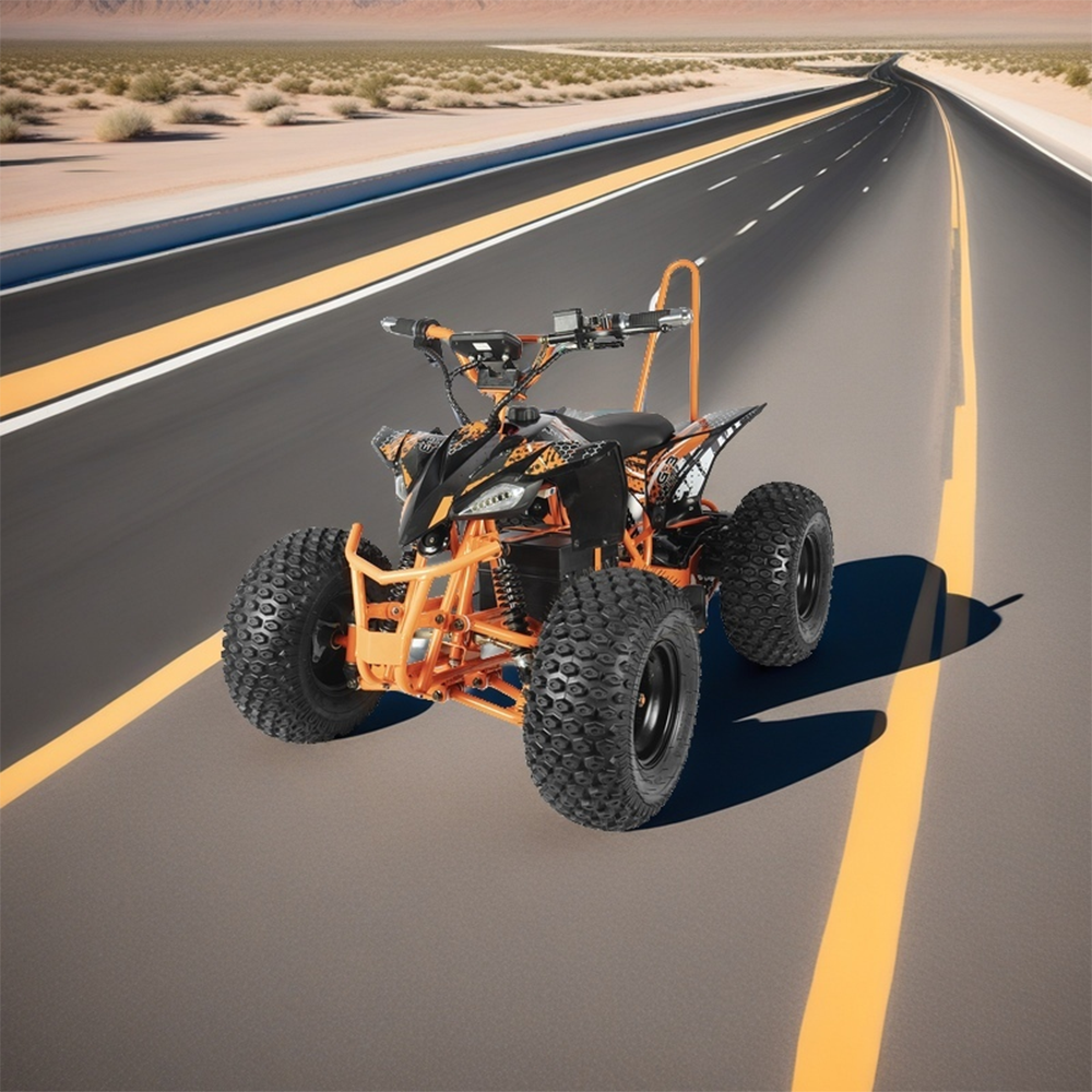 MOVO HE-K5A Lithium 12Ah 36V 500W Battery Quad Bike- Orange