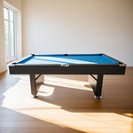 CUETIQ P038 Black / MDF Foldable Billiard 7FT Table Option, Fixed - Frame