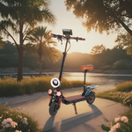 GLIDER YE Scooter 8 Portable Electric Lithium 1200W Battery - Red