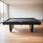 CUETIQ P038 Black / MDF Foldable Billiard 7FT Table Option, Fixed - Frame
