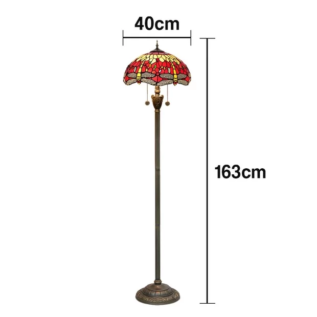 LIVARA Crystal Lamp E27 High-Temperature Floor Pendant, Glow Shade, Height Soft Adjustable - Copper Zipper for Switch, Wine Glass Socket, - Dual