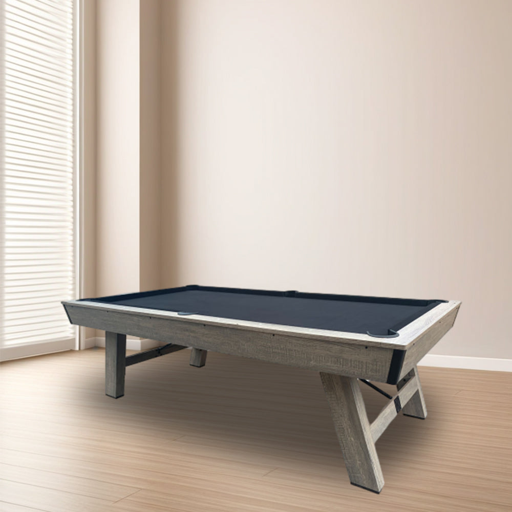 CUETIQ LM 7FT Frame Free Snooker Mist Black MDF / Silver / Table Billiards Pool Felt Gift