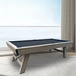 CUETIQ LM 7FT Frame Free Snooker Mist Black MDF / Silver / Table Billiards Pool Felt Gift