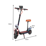 GLIDER YE Scooter 8 Portable Electric Lithium 1200W Battery - Red