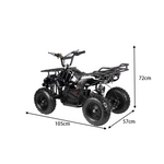 MOVO HE-K1 Lithium 12Ah Battery 36V Quad 500W Bike-Black