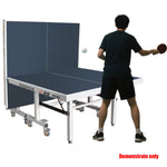DOUBLE FISH Table 99-45B Net Blue&gray Play Pong - Table Solo Tennis/Ping ITTF 25mm Foldable Bats Ball Indoor Approve