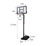 DUNK MASTER Portable ACE1402 Hoop System Basketball Ring Basketball Stand Ironman