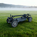 AKEZ 1000W Dual-Motor Electric Scooter featuring Golf Carrier, Long-Range Lithium Battery, Foldable All-Terrain Design -Black