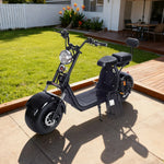 AKEZ Harley Electric Bike 60V 2000W Brushless Motor, Dual Removable Lithium Batteries, 8-inch Vacuum Tyres, Hydraulic & Air Suspension Cruise at 25km/h Unlock More Power (Details Inside)*