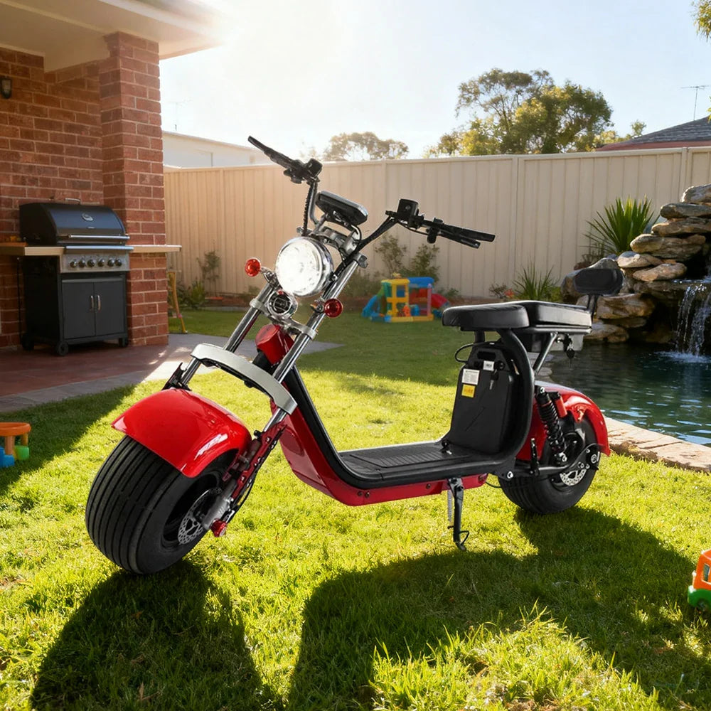 AKEZ Harley Electric Bike 60V 1500/2000W Brushless Motor, Dual Suspension System, Dual Removable Lithium Battery, 8-inch Tyres & Waterproof Base Cruise at 25km/h Unlock More Power (Details Inside)*