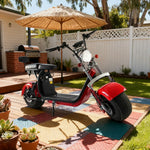 AKEZ Harley Electric Bike 60V 1500/2000W Brushless Motor, Dual Suspension System, Dual Removable Lithium Battery, 8-inch Tyres & Waterproof Base Cruise at 25km/h Unlock More Power (Details Inside)*