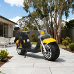 AKEZ Harley Electric Scooter 60V 1500W/2000W Brushless Motor, Dual Removable Lithium Battery, LED Headlight, Taillight & Turn Signals Cruise at 25km/h Unlock More Power (Details Inside)*