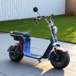 AKEZ Harley Electric Scooter 60V 1500W/2000W Brushless Motor, Dual Removable Lithium Battery,  Rear Storage Backrest Design Cruise at 25km/h Unlock More Power (Details Inside)*