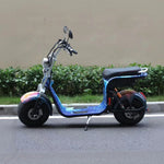 AKEZ Harley Electric Scooter 60V 1500W/2000W Brushless Motor, Dual Removable Lithium Battery,  Rear Storage Backrest Design Cruise at 25km/h Unlock More Power (Details Inside)*