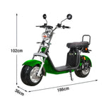 AKEZ Harley Electric Scooter 60V 1500W/2000W Brushless Motor, Dual Removable Lithium Battery, 10-inch Aluminium Rims Cruise at 25km/h Unlock More Power (Details Inside)*