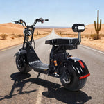 AKEZ Harley Electric Bike 60V 1500/2000W Brushless Motor, Dual Lithium Batteries, 8-inch Vacuum Tyres Hydraulic & Air Suspension Cruise at 25km/h Unlock More Power (Details Inside)*