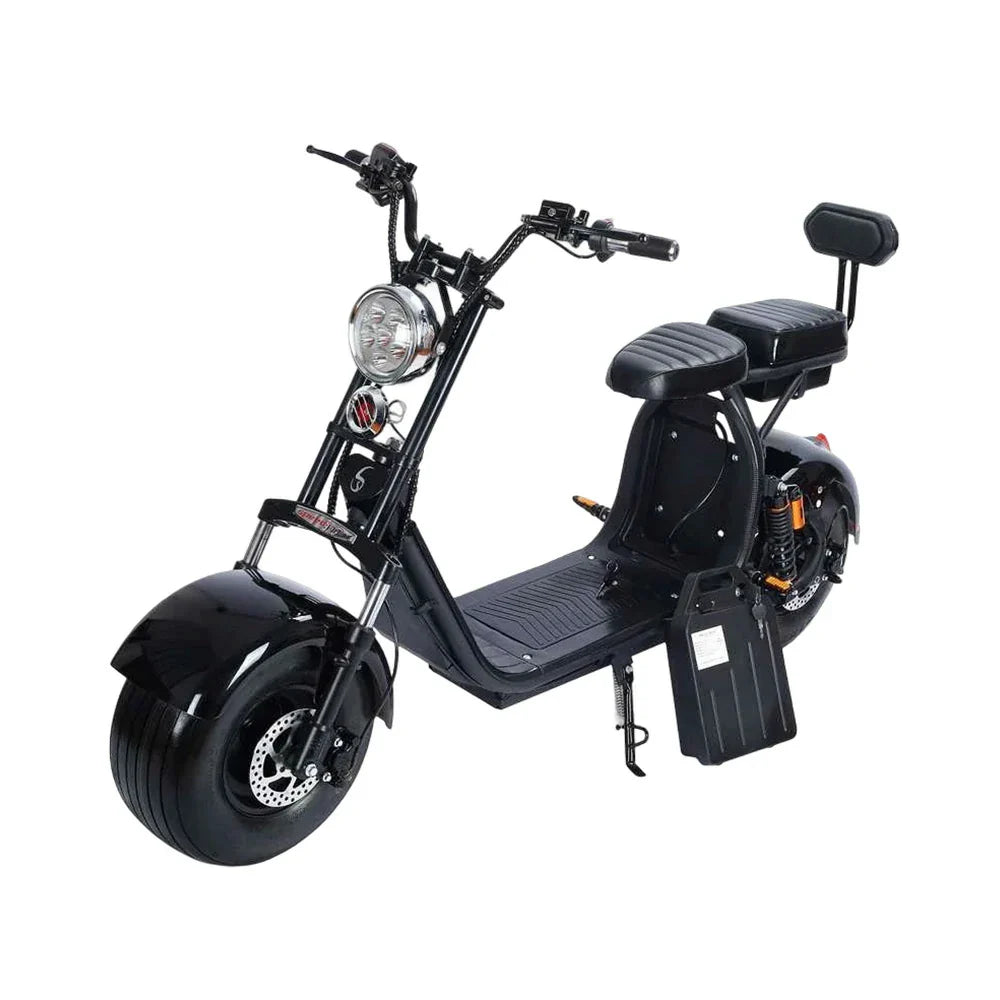 AKEZ Harley Electric Bike 60V 1500/2000W Brushless Motor, Dual Lithium Batteries, 8-inch Vacuum Tyres Hydraulic & Air Suspension Cruise at 25km/h Unlock More Power (Details Inside)*
