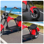 AKEZ Harley Harley Electric Bike 60V 1500/2000W Brushless Motor, Removable Lithium Battery, Dual Suspension, 12-inch Tyres Cruise at 25km/h Unlock More Power (Details Inside)*