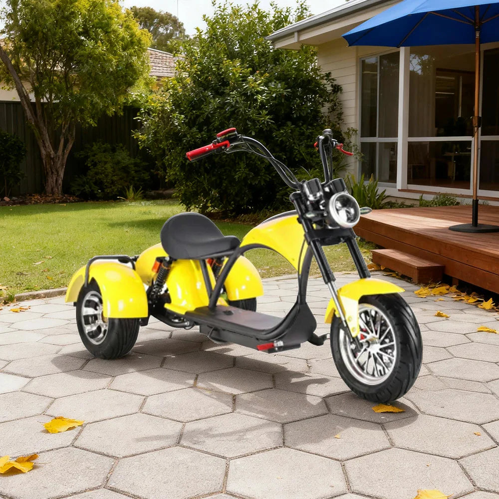 AKEZ Harley Harley Electric Bike 60V 2000W Brushless Motor, Removable Lithium Battery, 12-inch Tyres, Dual Suspension Cruise at 25km/h Unlock More Power (Details Inside)*