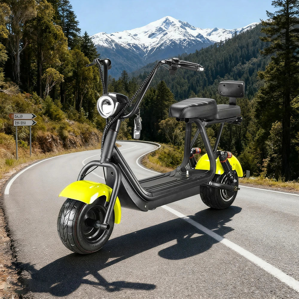 AKEZ Harley Electric Bike 48V 800W Brushless Motor, Removable Lithium Battery, 6-inch Tyres, Rear Suspension Cruise at 25km/h - Unlock More Power (Details Inside)*
