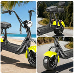 AKEZ Harley Electric Bike 48V 800W Brushless Motor, Removable Lithium Battery, 6-inch Tyres, Rear Suspension Cruise at 25km/h - Unlock More Power (Details Inside)*