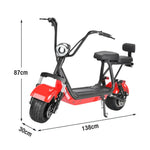AKEZ Harley Electric Bike 48V 800W Brushless Motor, Removable Lithium Battery, 6-inch Tyres, Dual Suspension Cruise at 25km/h - Unlock More Power (Details Inside)*