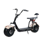 AKEZ Harley Electric Scooter 1500/2000W, Dual Suspension, 8-inch Vacuum Tyres, Lithium Battery - Smooth & Safe Ride Cruise at 25km/h Unlock More Power (Details Inside)*