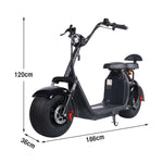 AKEZ Harley Electric Bike 60V 1500/2000W Brushless Motor, Removable Lithium Battery, 8-inch Tyres, Dual Suspension Wide Seat with Backrest Cruise at 25km/h Unlock More Power (Details Inside)*