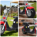 AKEZ Harley Electric Scooter 60V 1500W/2000W Brushless Motor, Dual Suspension, Removable Lithium Battery, 10-inch Tyres Cruise at 25km/h Unlock More Power (Details Inside)*