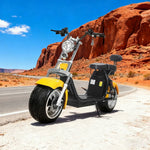 AKEZ Harley Electric Scooter 60V 1500W/2000W Brushless Motor, Removable Lithium Battery, LED Headlight, Taillight & Turn Signals Cruise at 25km/h Unlock More Power (Details Inside)*