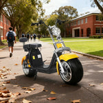 AKEZ Harley Electric Scooter 60V 1500W/2000W Brushless Motor, Removable Lithium Battery, LED Headlight, Taillight & Turn Signals Cruise at 25km/h Unlock More Power (Details Inside)*