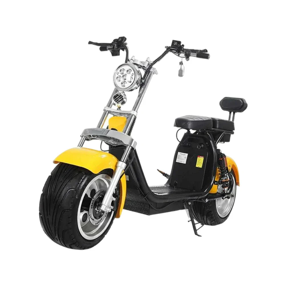 AKEZ Harley Electric Scooter 60V 1500W/2000W Brushless Motor, Removable Lithium Battery, LED Headlight, Taillight & Turn Signals Cruise at 25km/h Unlock More Power (Details Inside)*