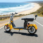 AKEZ Harley Electric Scooter 60V 1500W/2000W Brushless Motor, 12-inch Vacuum Tyres, LED Lighting & Waterproof Base Cruise at 25km/h Unlock More Power (Details Inside)*