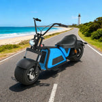 AKEZ Harley Electric Scooter 60V 2000W Brushless Motor, Removable Lithium Battery, 12-inch Vacuum Tyres, Foldable Footrests Cruise at 25km/h Unlock More Power (Details Inside)*