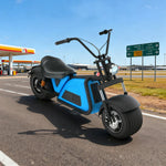 AKEZ Harley Electric Scooter 60V 2000W Brushless Motor, Removable Lithium Battery, 12-inch Vacuum Tyres, Foldable Footrests Cruise at 25km/h Unlock More Power (Details Inside)*