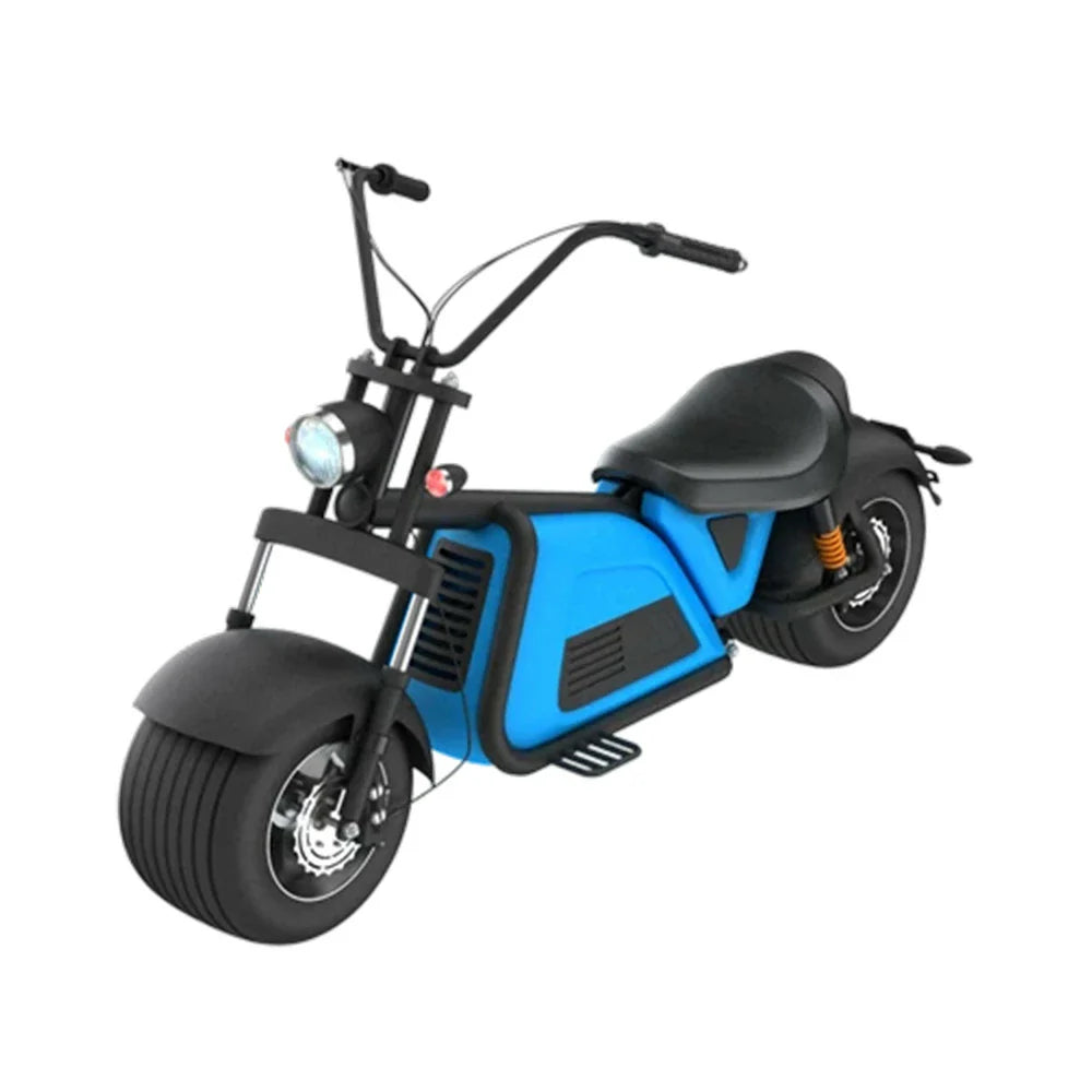 AKEZ Harley Electric Scooter 60V 2000W Brushless Motor, Removable Lithium Battery, 12-inch Vacuum Tyres, Foldable Footrests Cruise at 25km/h Unlock More Power (Details Inside)*
