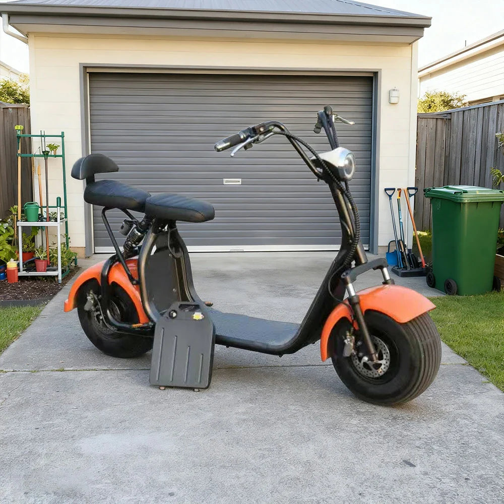 AKEZ Harley Electric Bike 60V 1500/2000W Brushless Motor, 8-inch Vacuum Tyres, Hydraulic Brakes Powerful Acceleration with Stable Control Cruise at 25km/h Unlock More Power (Details Inside)*