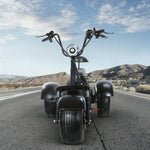 AKEZ Harley Electric Bike 60V 1500W/2000W Brushless Motor, 8-inch Vacuum Tyres, Dual Suspension System, Wide Seat with Backrest Cruise at 25km/h Unlock More Power (Details Inside)*