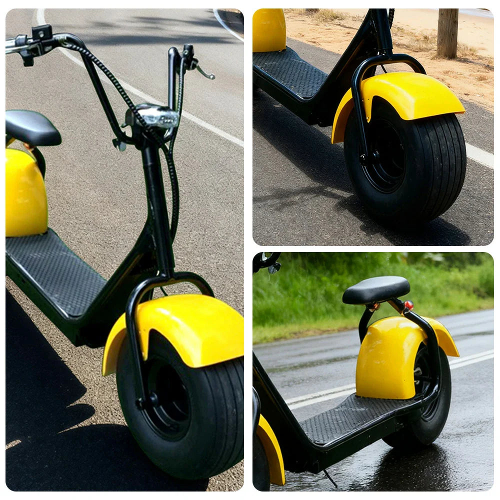 AKEZ Harley Electric Bike 1500W/2000W Brushless Motor, Lead-acid Battery, 8-inch Vacuum Tyres, Hydraulic Brake, LED Headlight Cruise at 25km/h Unlock More Power (Details Inside)*