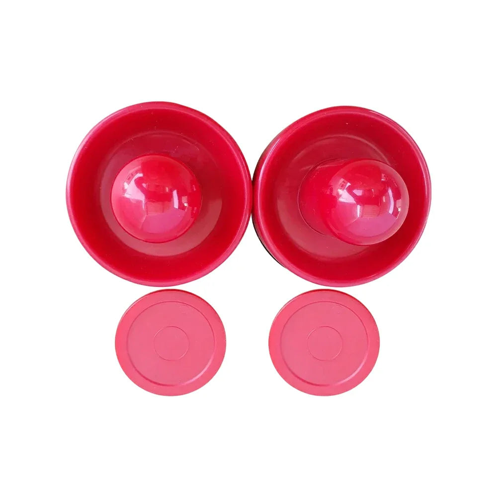 AIRMAX Air Hockey Accessories Set - 2 Pushers & 2 Pucks, Smooth Sliding Performance, Durable ABS Material