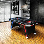 AIRMAX 7FT Air Hockey Table with Electronic Scoring Smooth Airflow Strong Support Legs - Red & Blue