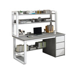 MODERA HDF Desk - With Office Bookshelf Desk Multi-functional Study Grey