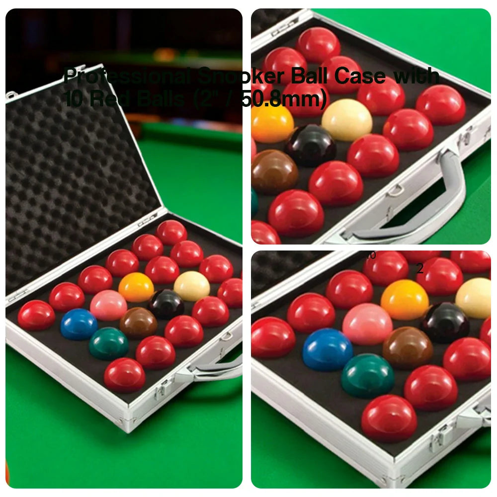 ARIX Aluminum with Balls Resin Phenolic High-Precision Set, Ball Snooker 1G Case