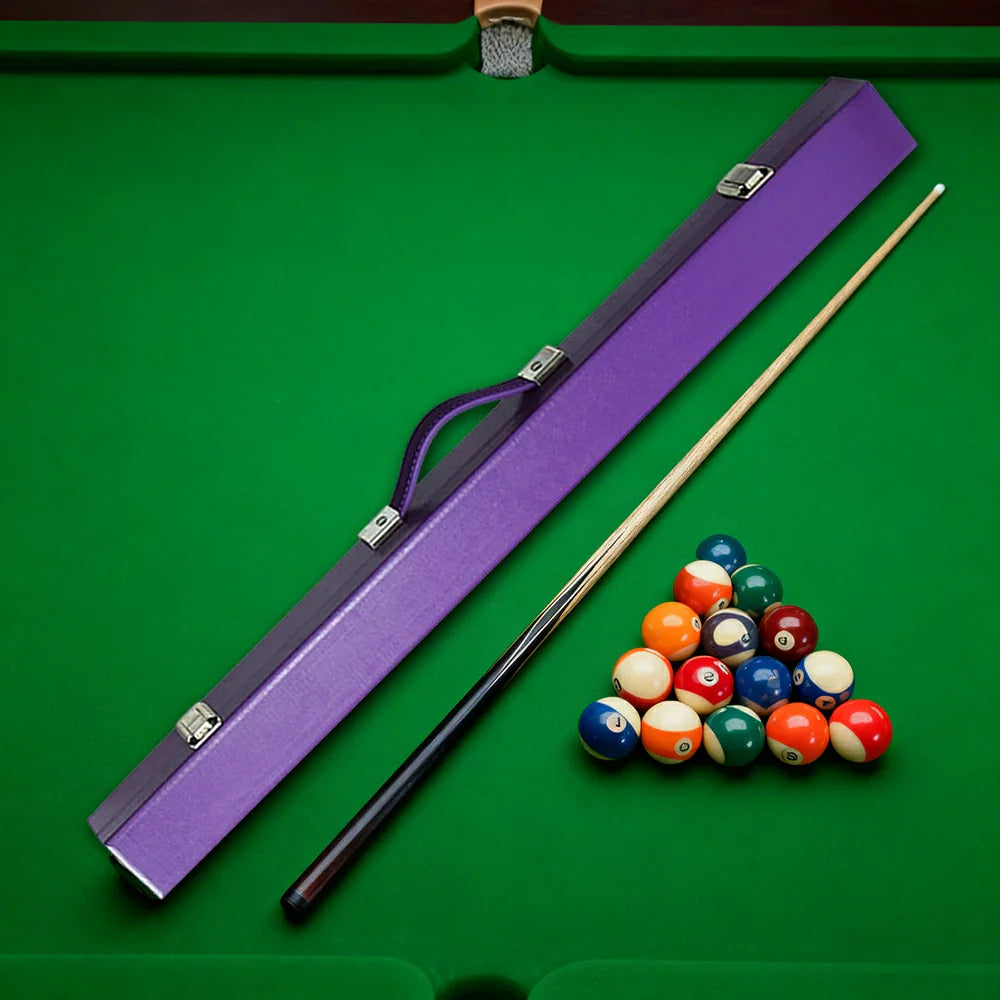 ARIX - Handle Carry and Clasps Metal Lining, Padded Soft with Shell Hard 32-inch, Case Cue 2-Piece Purple