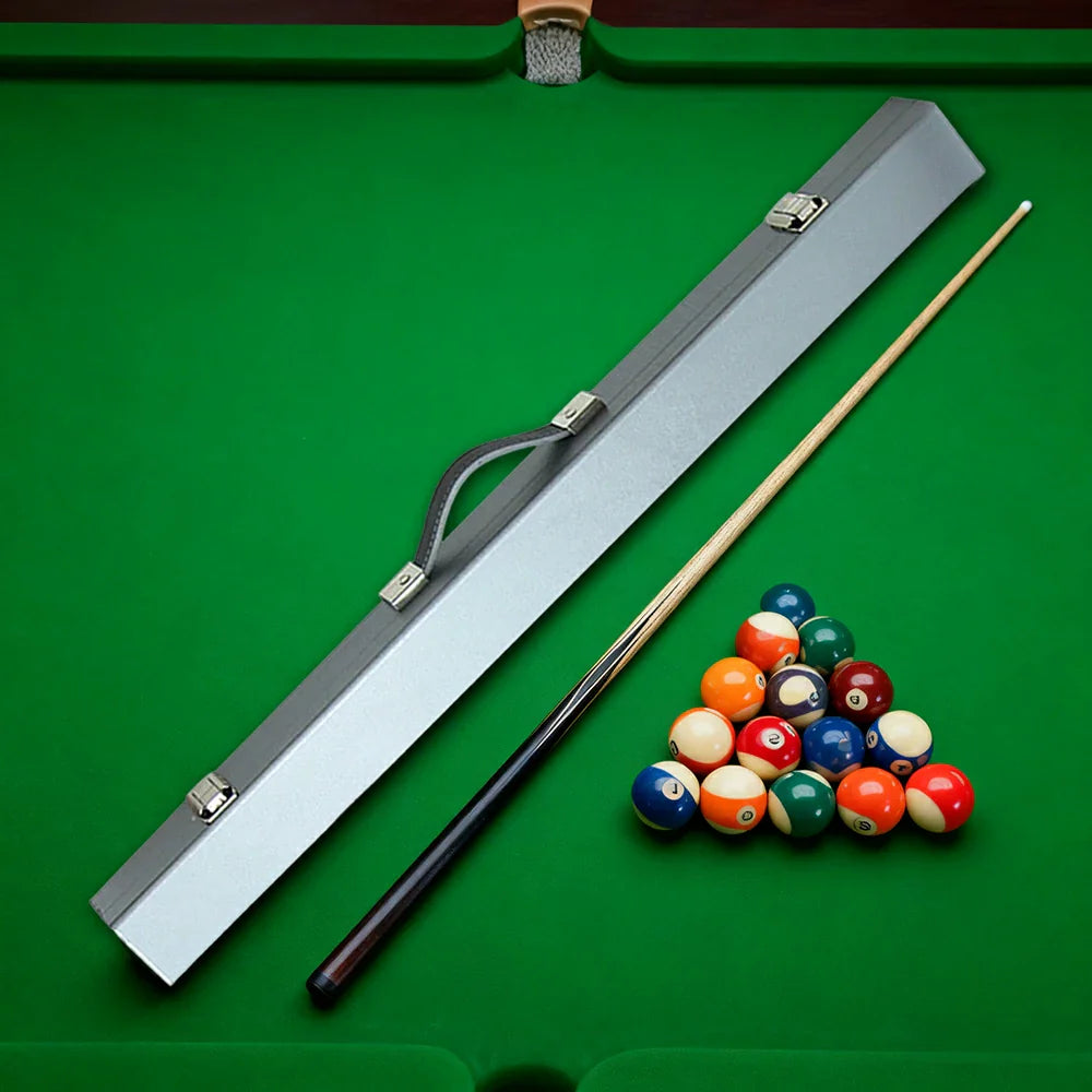 ARIX - Handle Carry and Clasps Metal Lining, Padded Soft with Shell Hard 32-inch, Case Cue 2-Piece Silver