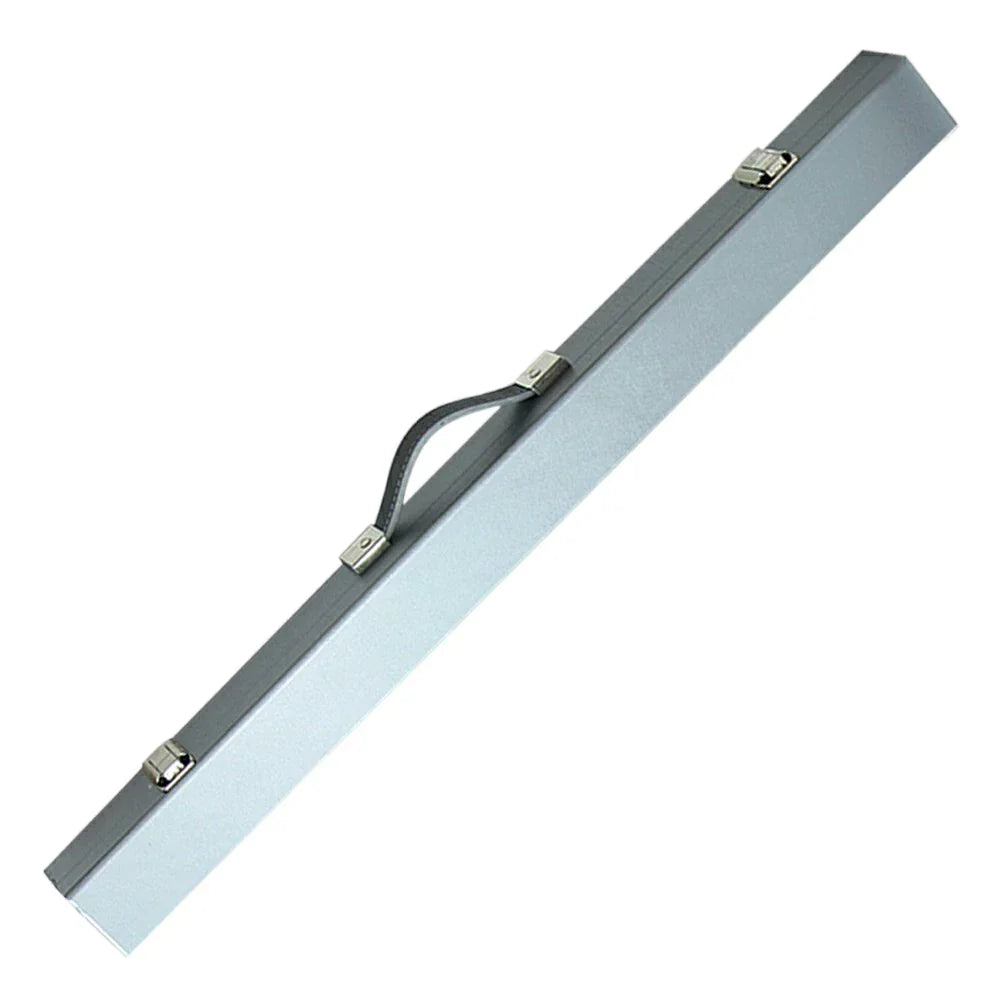 ARIX - Handle Carry and Clasps Metal Lining, Padded Soft with Shell Hard 32-inch, Case Cue 2-Piece Silver